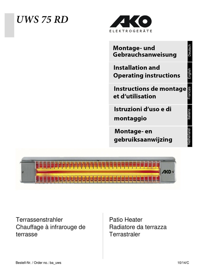 Dimplex UWS 75 RD Manuel utilisateur