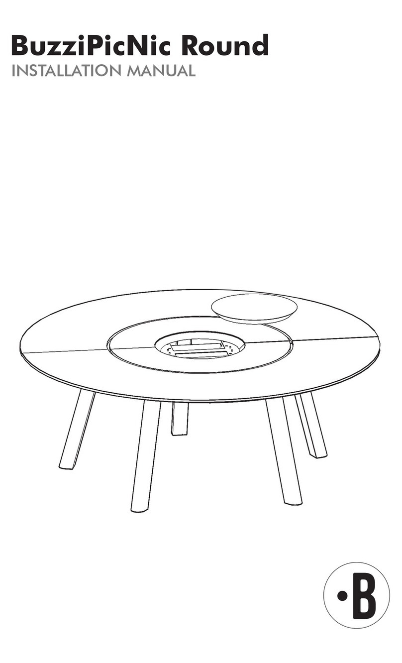 BuzziSpace BuzziPicNic Round Manuel utilisateur