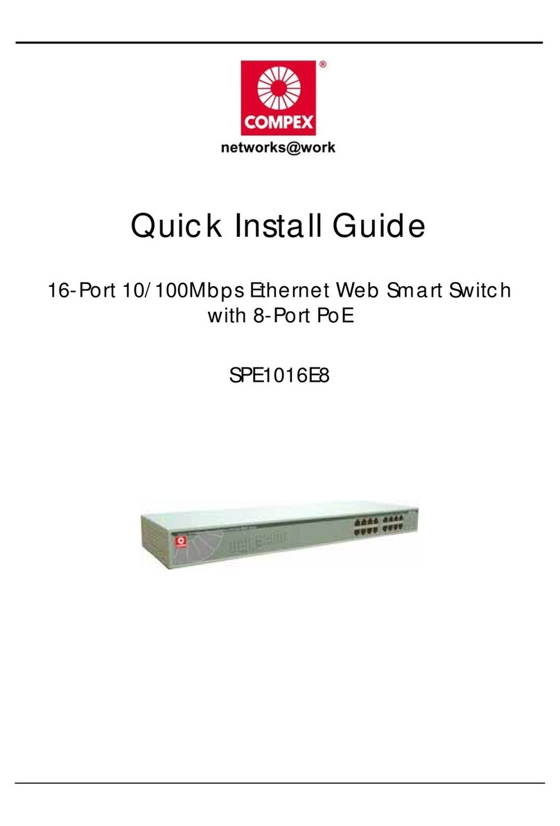 Compex SPE1016E8 Manuel utilisateur