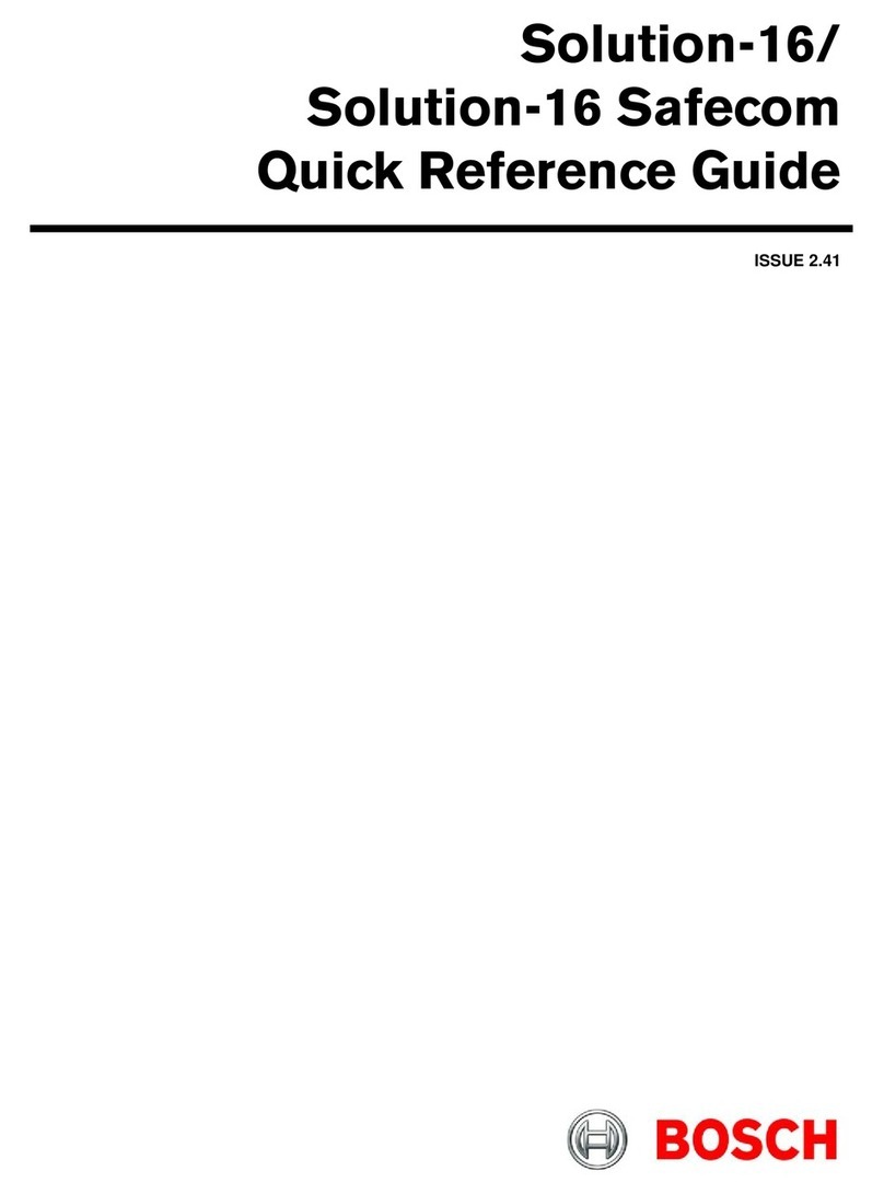 Bosch Solution-16 safecom Manuel utilisateur Bosch Solution-16 safecom Manuel utilisateur