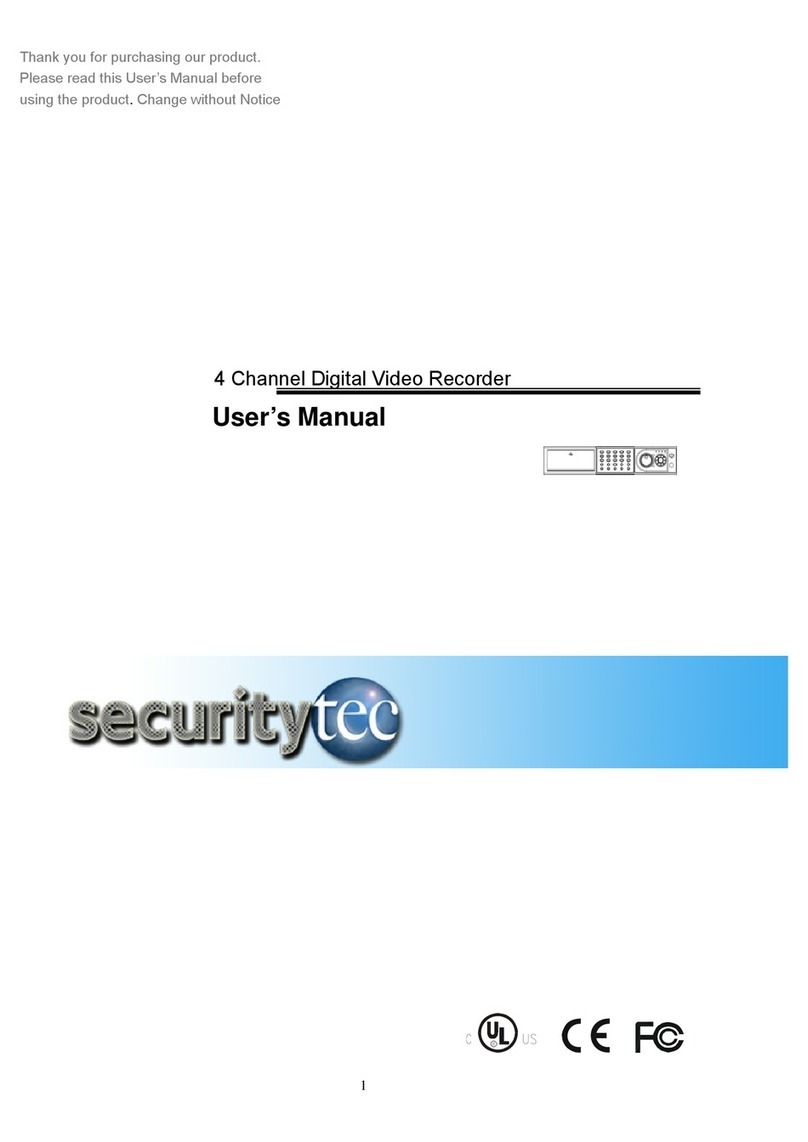 Securitytec DVRMP4 Manuel utilisateur