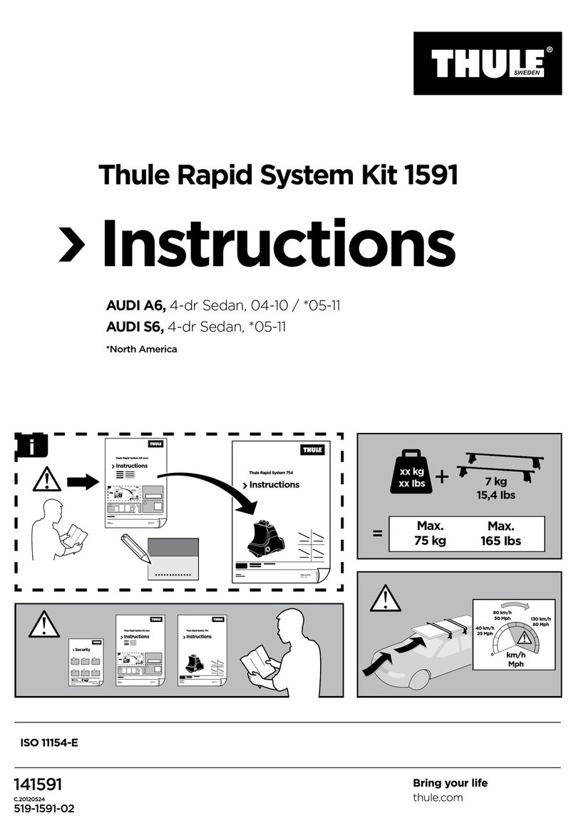 Thule Rapid System Kit 1591 Manuel utilisateur