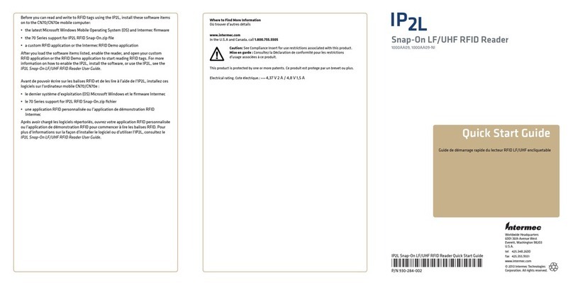 Intermec IP2L Manuel utilisateur