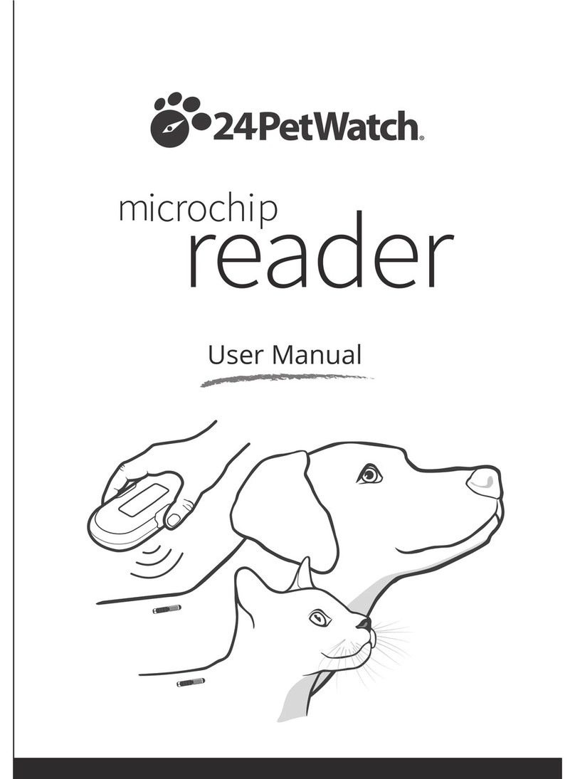 24PetWatch Microchip Reader Manuel utilisateur