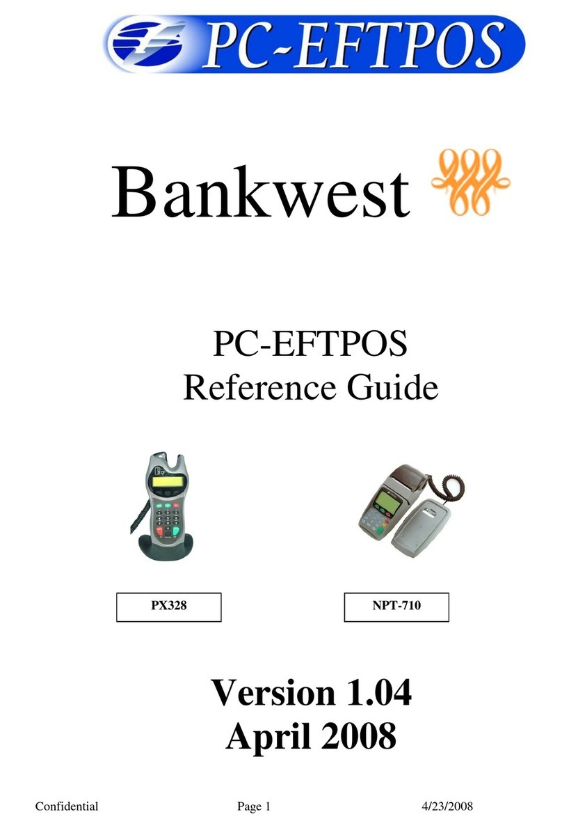 PC-EFTPOS PX328 Manuel utilisateur