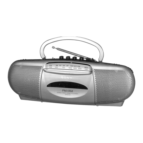 Sony CFS-E2 Operating Instructions (primary... Manuel utilisateur Sony CFS-E2 Operating Instructions (primary... Manuel utilisateur