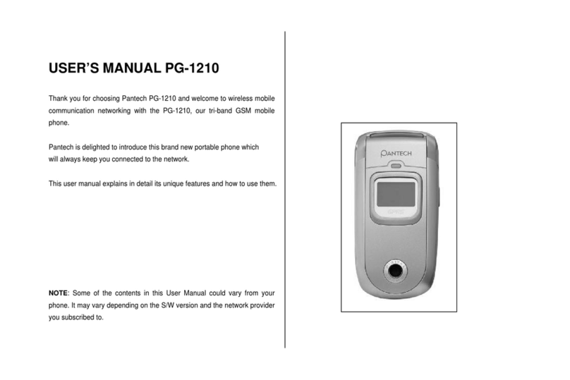 Pantech PG-1210 Manuel utilisateur