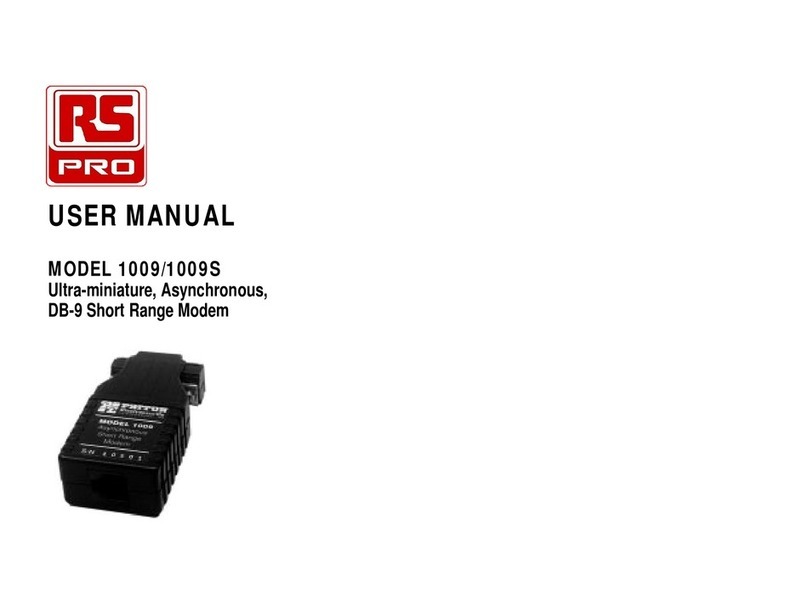 Patton electronics 1009 Manuel utilisateur