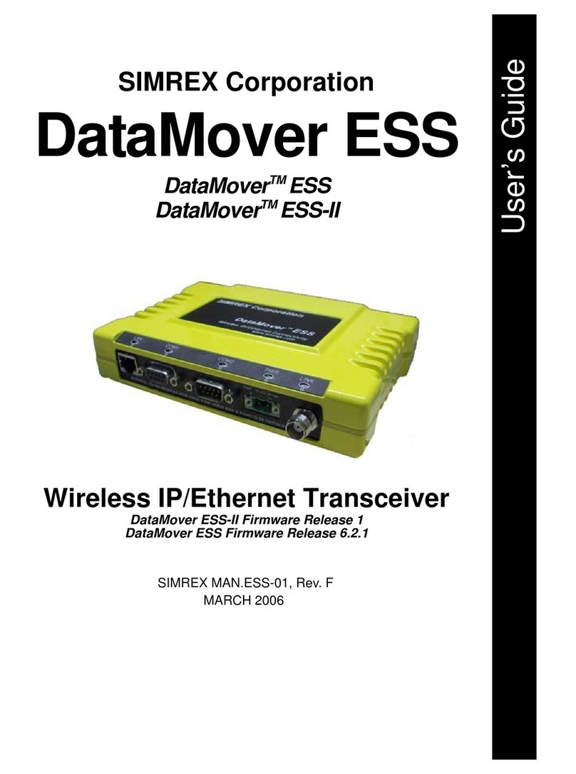 SIMREX DataMover ESS Manuel utilisateur