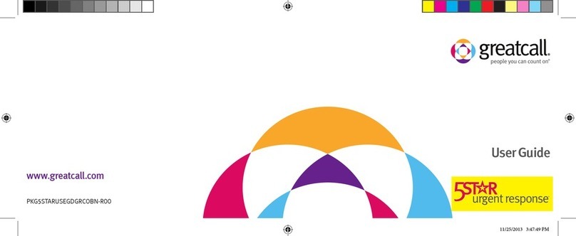 GreatCall 5STAR Urgent Response Manuel utilisateur GreatCall 5STAR Urgent Response Manuel utilisateur