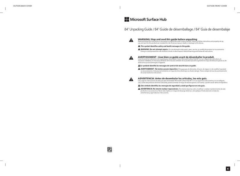 Microsoft Surface Manuel utilisateur