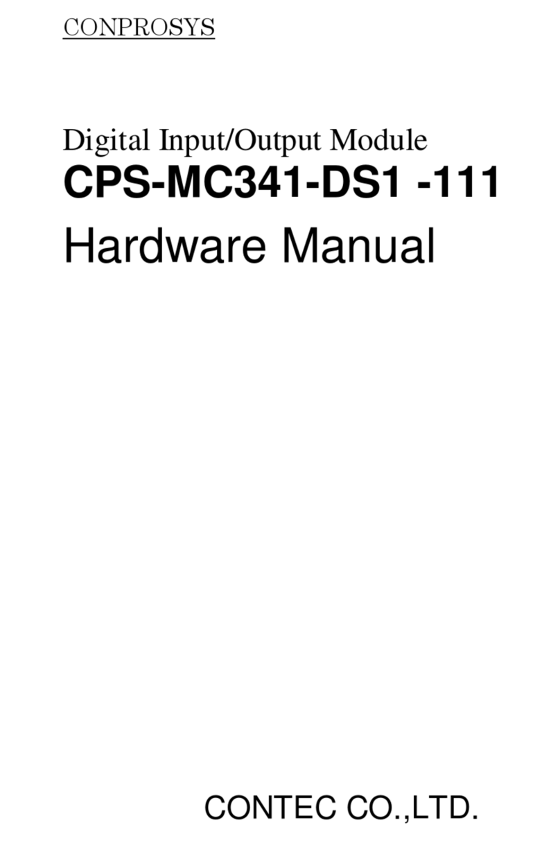 Contec CPS-MC341-DS1 -111 Manuel utilisateur