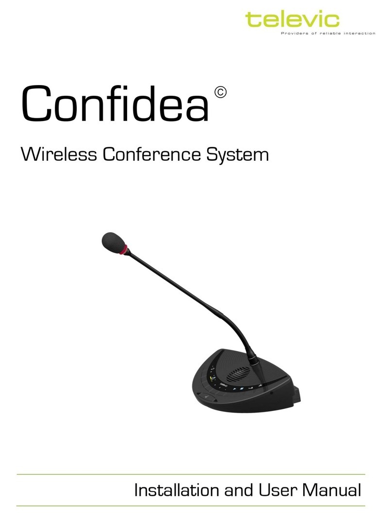 Televic Confidea Manuel utilisateur Televic Confidea Manuel utilisateur