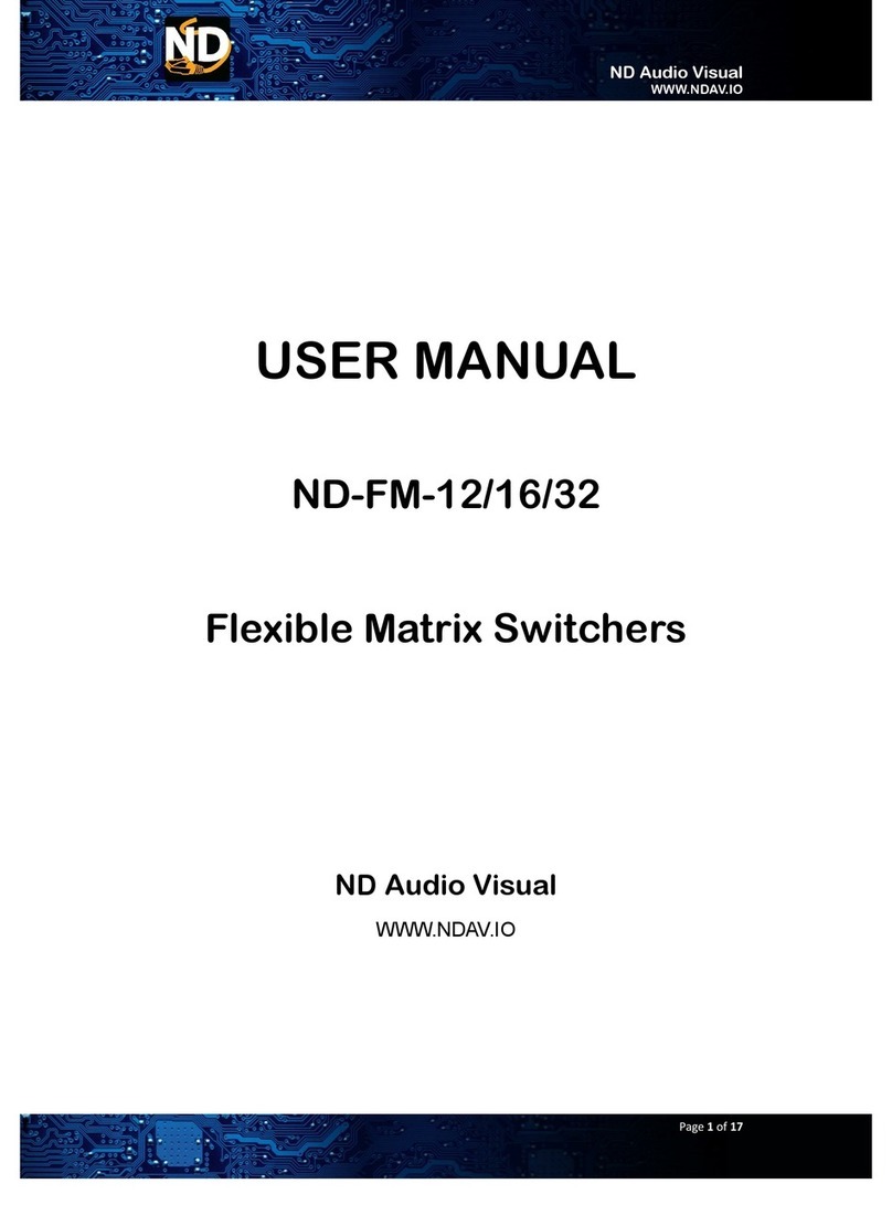 ND Audio Visual ND-FM-12 Manuel utilisateur