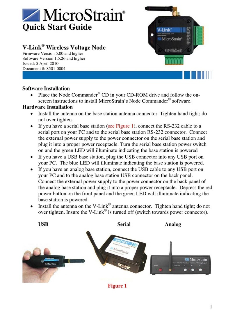 MicroStrain V-Link Manuel utilisateur