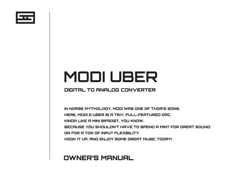 Schiit MODI UBER Manuel utilisateur