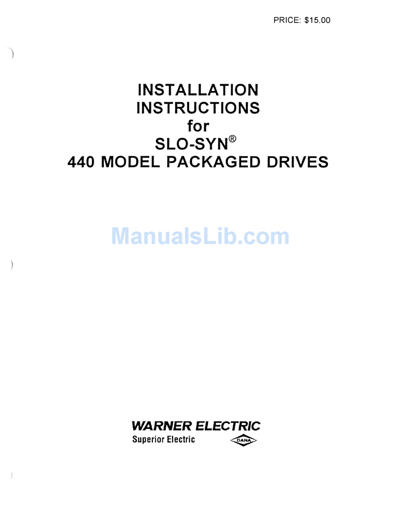 Warner Electric slo-syn 440 Manuel utilisateur