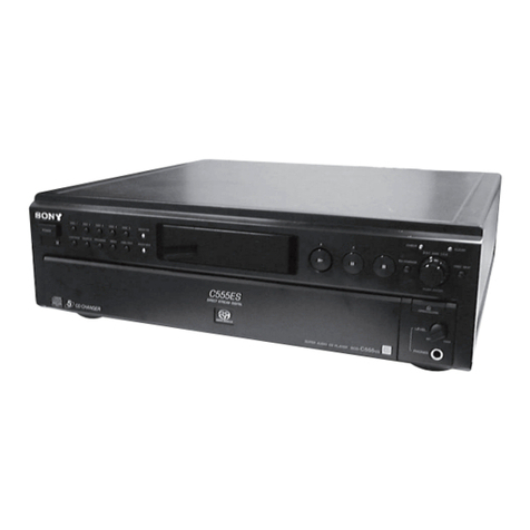 Sony SCD-C555ES - Super Audio Cd Manuel utilisateur Sony SCD-C555ES - Super Audio Cd Manuel utilisateur