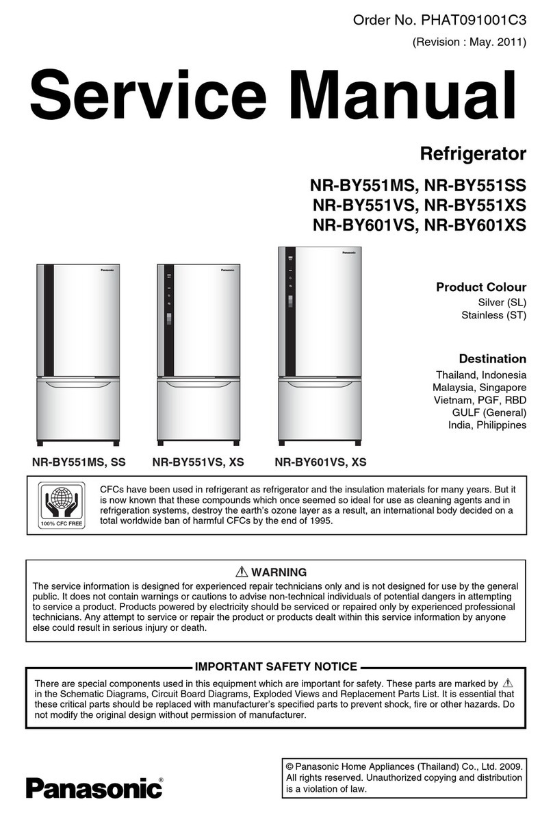Panasonic NR-BY551SS Manuel utilisateur