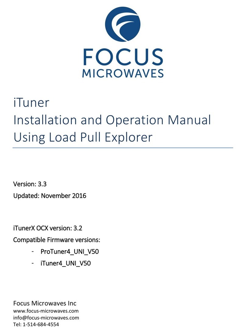 Focus Microwaves ituner Manuel utilisateur