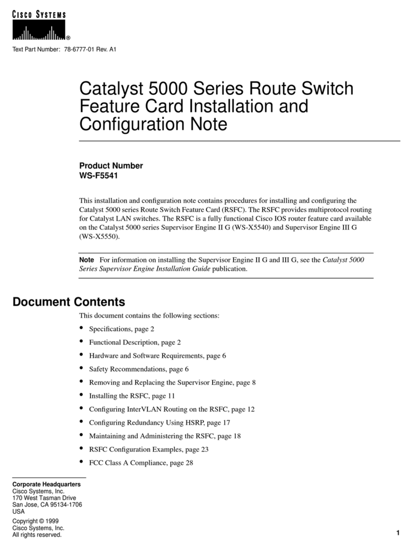 Cisco Catalyst 5000 Series Guide rapide Cisco Catalyst 5000 Series Guide rapide