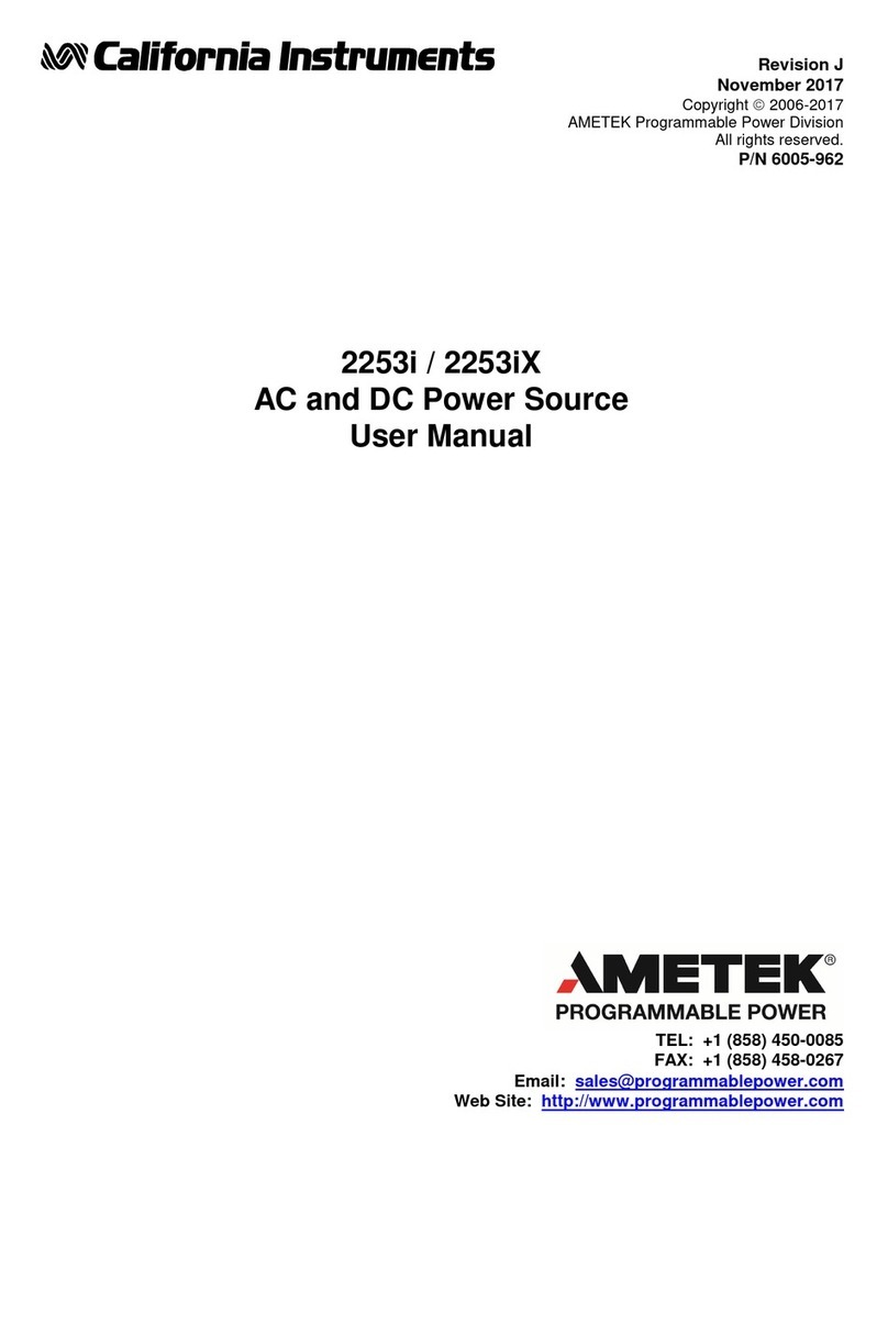 California Instruments 2253i Manuel utilisateur