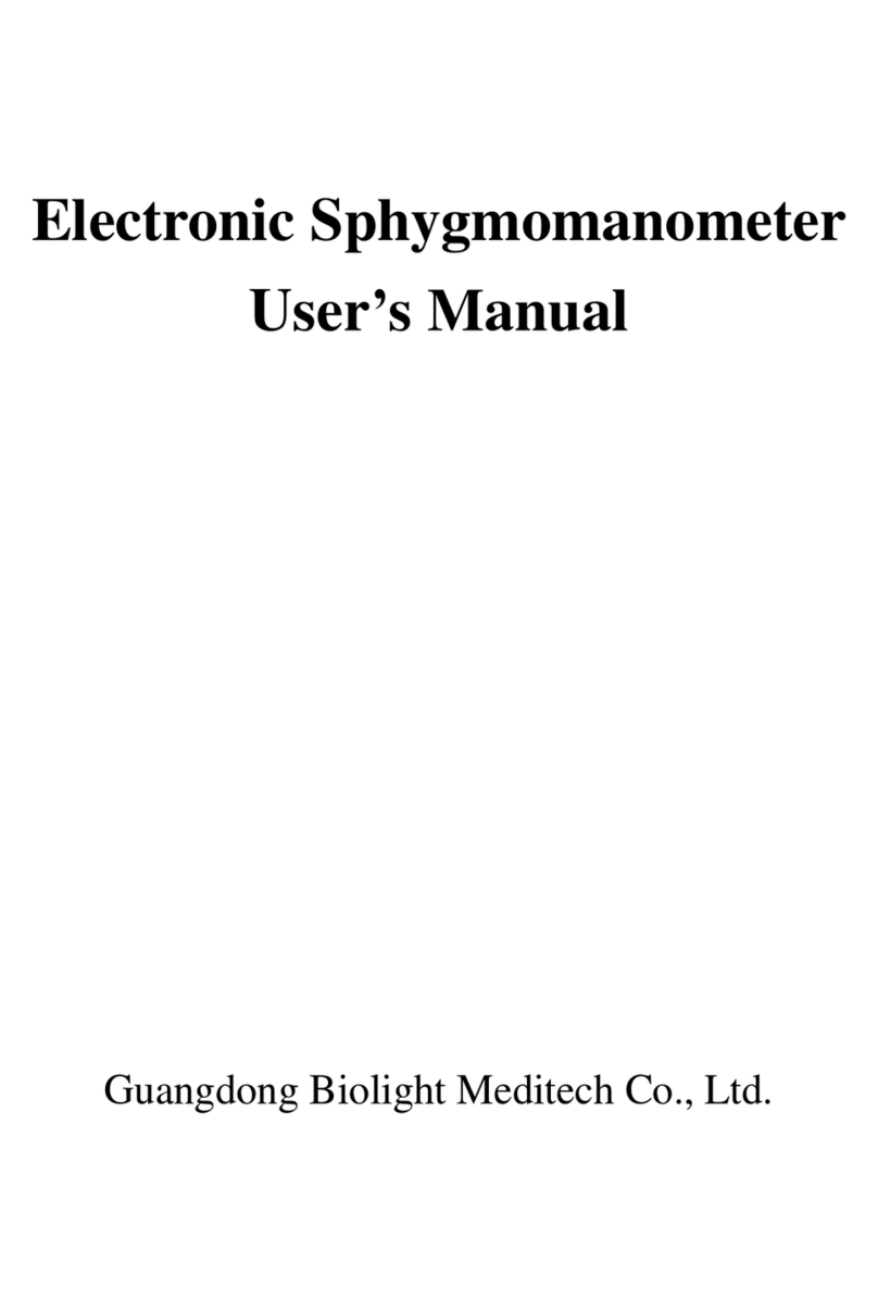 Biolight Meditech WBP100 Manuel utilisateur