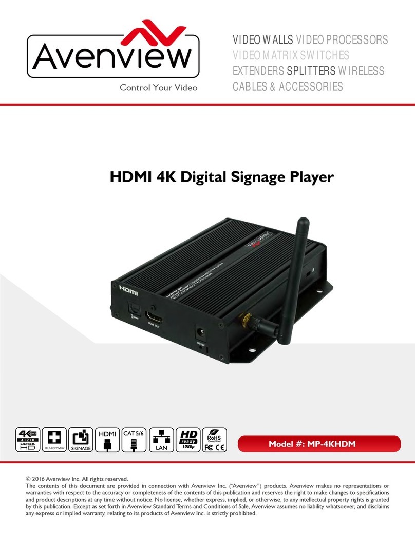 Avenview MP-4KHDM Manuel utilisateur