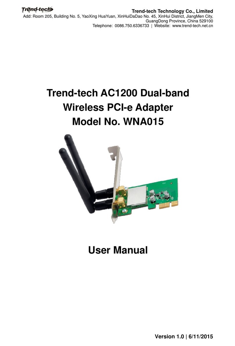 Trend-tech WNA015 Manuel utilisateur