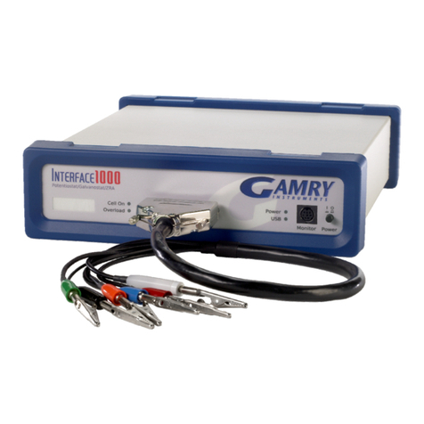 Gamry Interface 1000 Manuel utilisateur