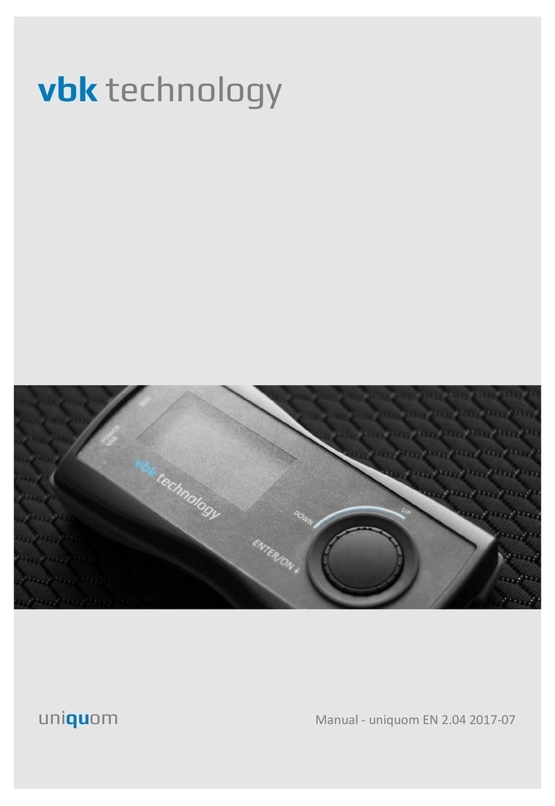 VBK technology Uniquom Manuel utilisateur