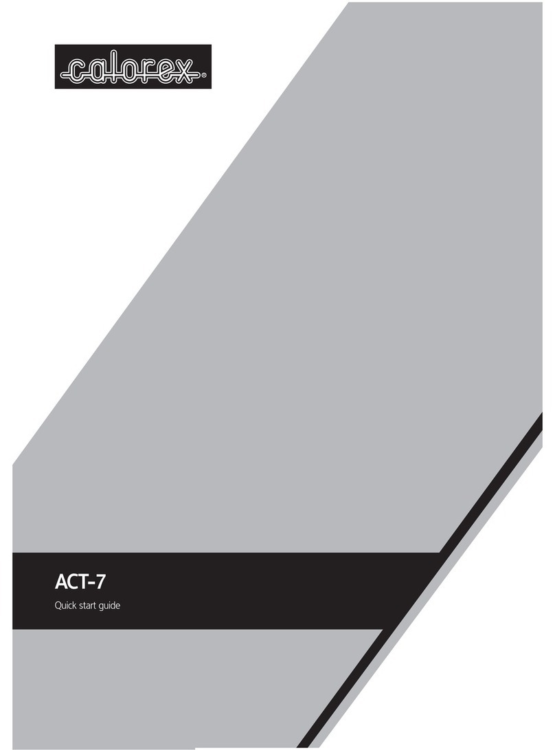 Calorex ACT-7 Manuel utilisateur