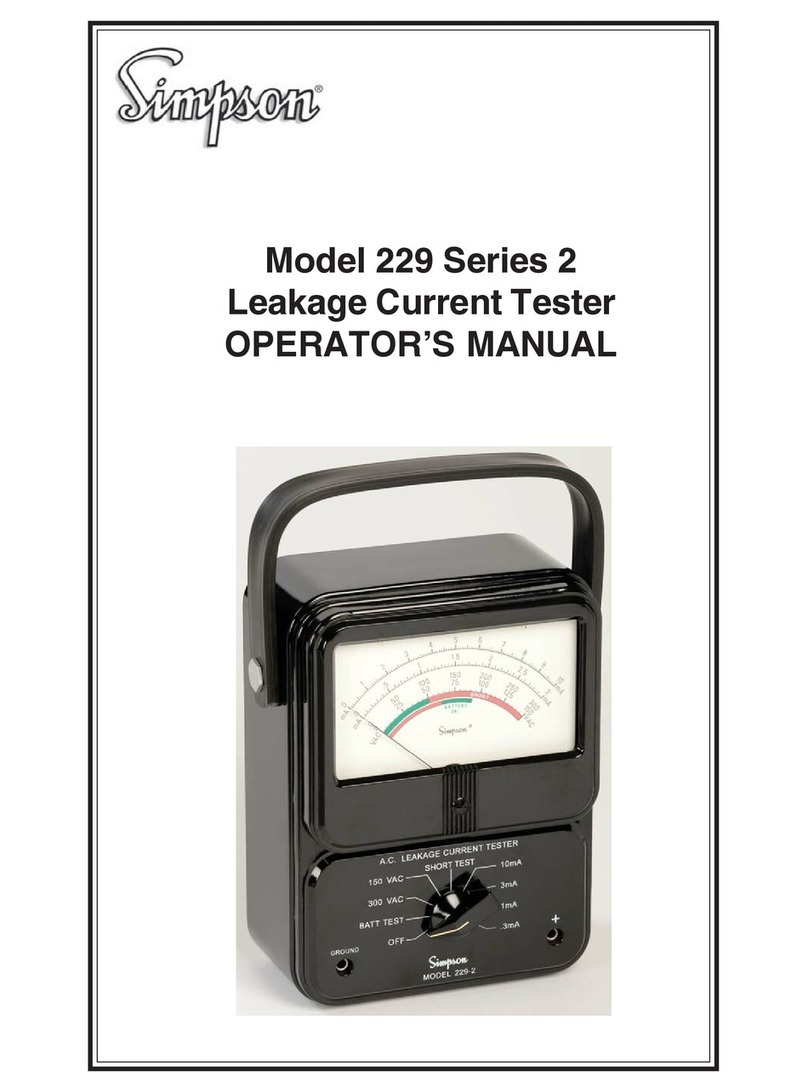 Simpson 229-2 Manuel utilisateur