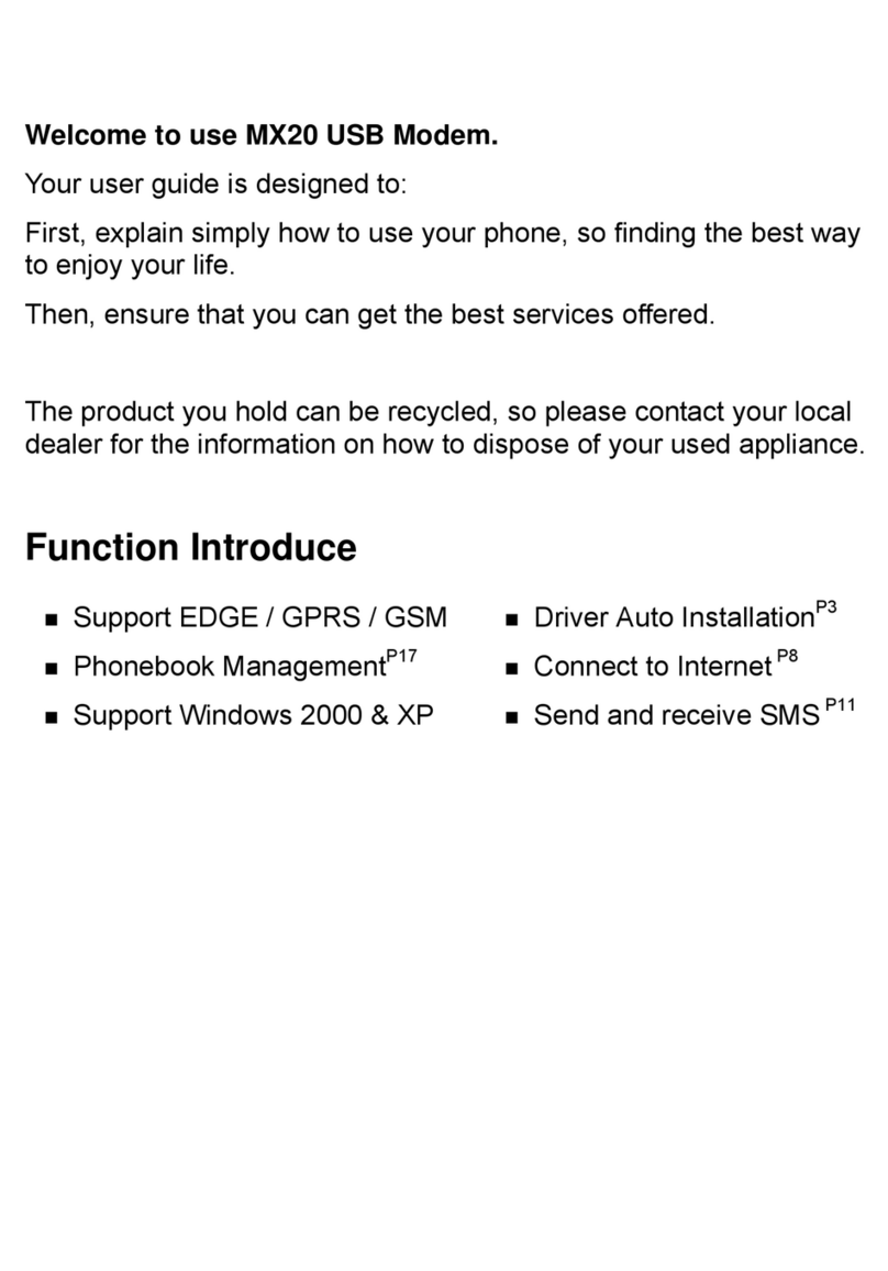 Telit Wireless Solutions MX20 Manuel utilisateur