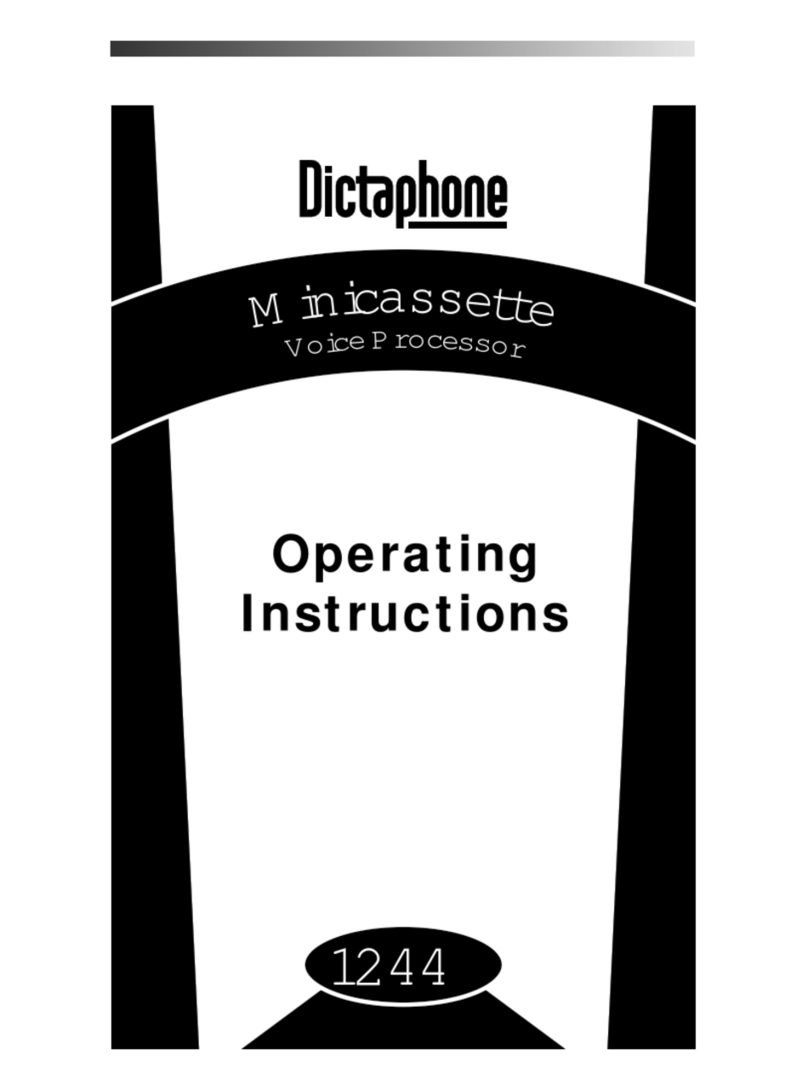 Dictaphone 1244 Manuel utilisateur