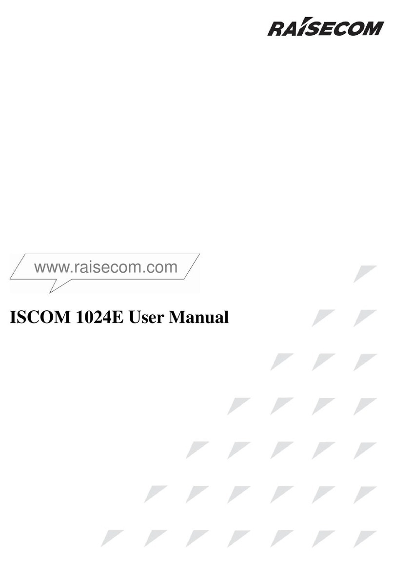 Raisecom ISCOM 1024E Manuel utilisateur