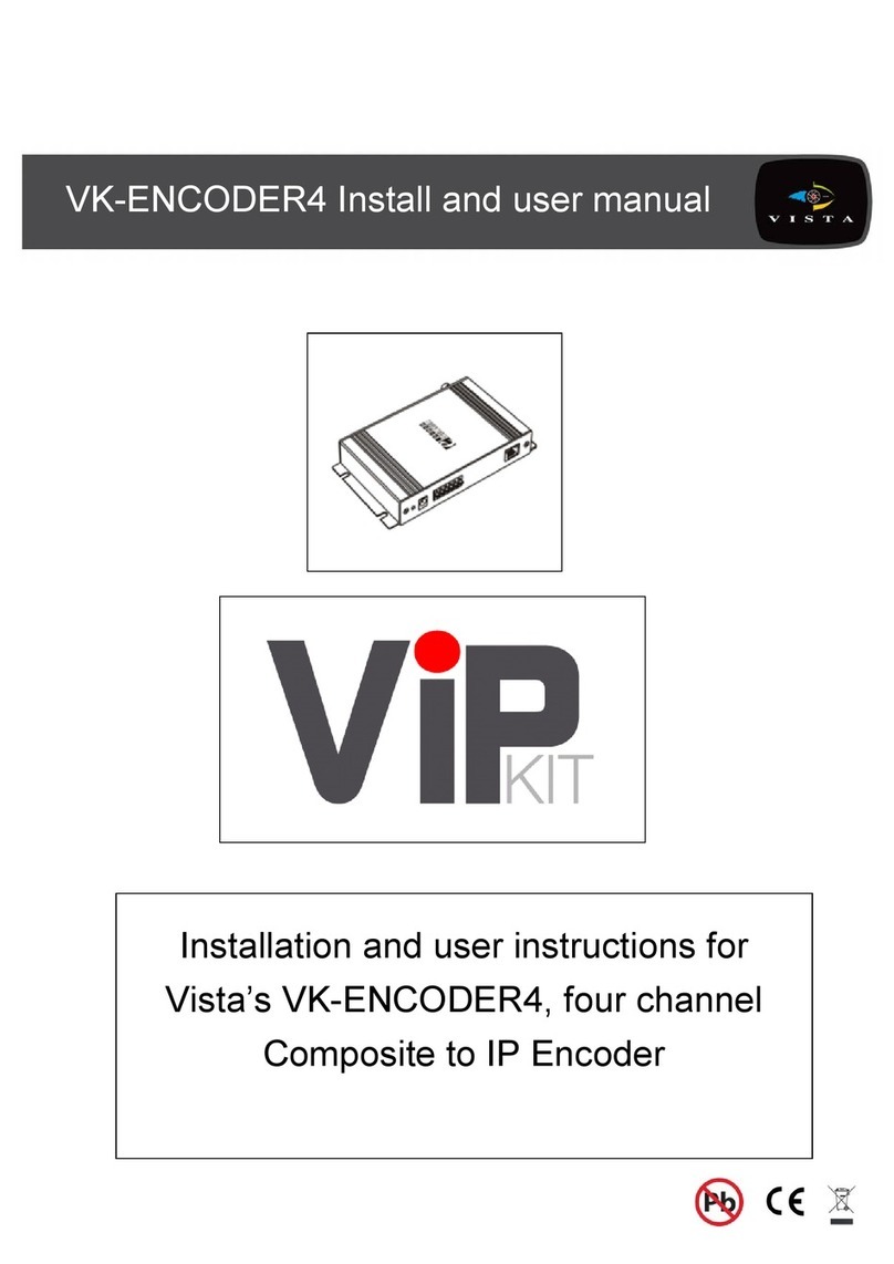 Vista VK-ENCODER4 Manuel utilisateur Vista VK-ENCODER4 Manuel utilisateur