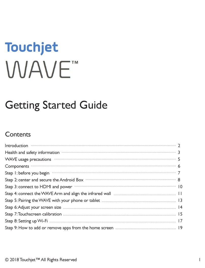 Touchjet WAVE Manuel utilisateur