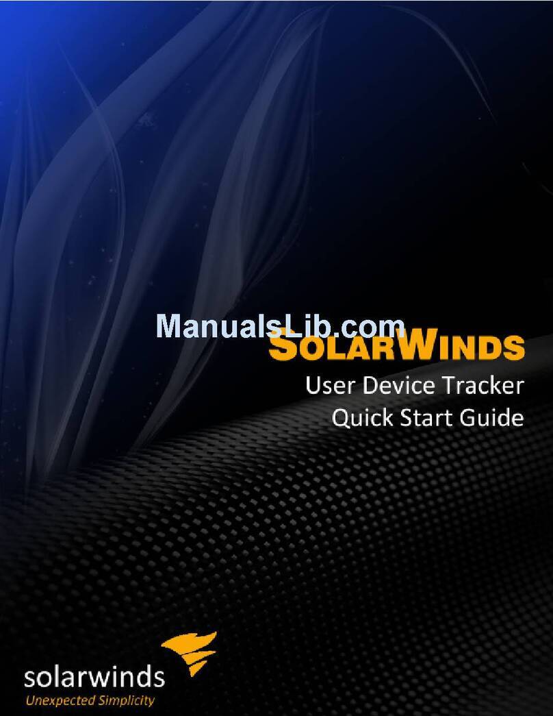 SolarWinds User Device Tracker UDT Manuel utilisateur