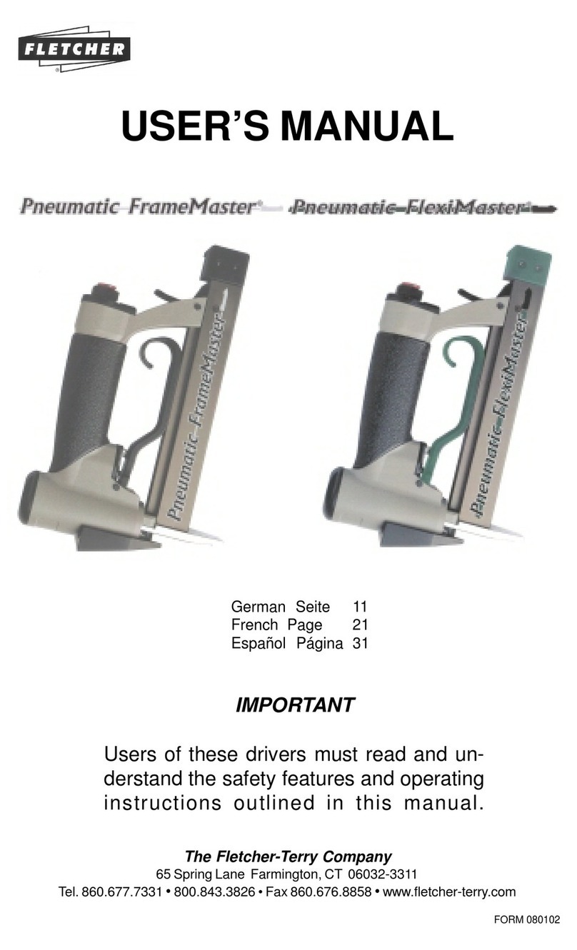 Fletcher-Terry Pneumatic FrameMaster Manuel utilisateur