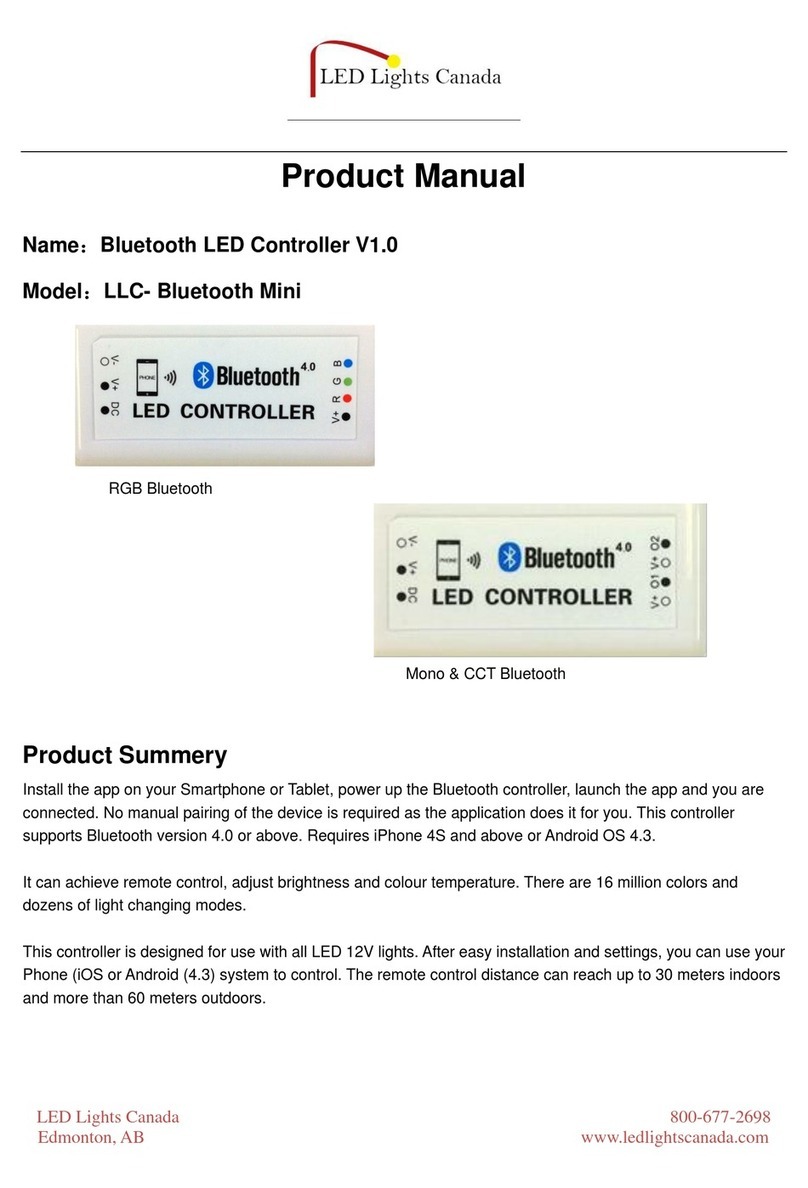 LED Lights Canada LLC- Bluetooth Mini Manuel utilisateur