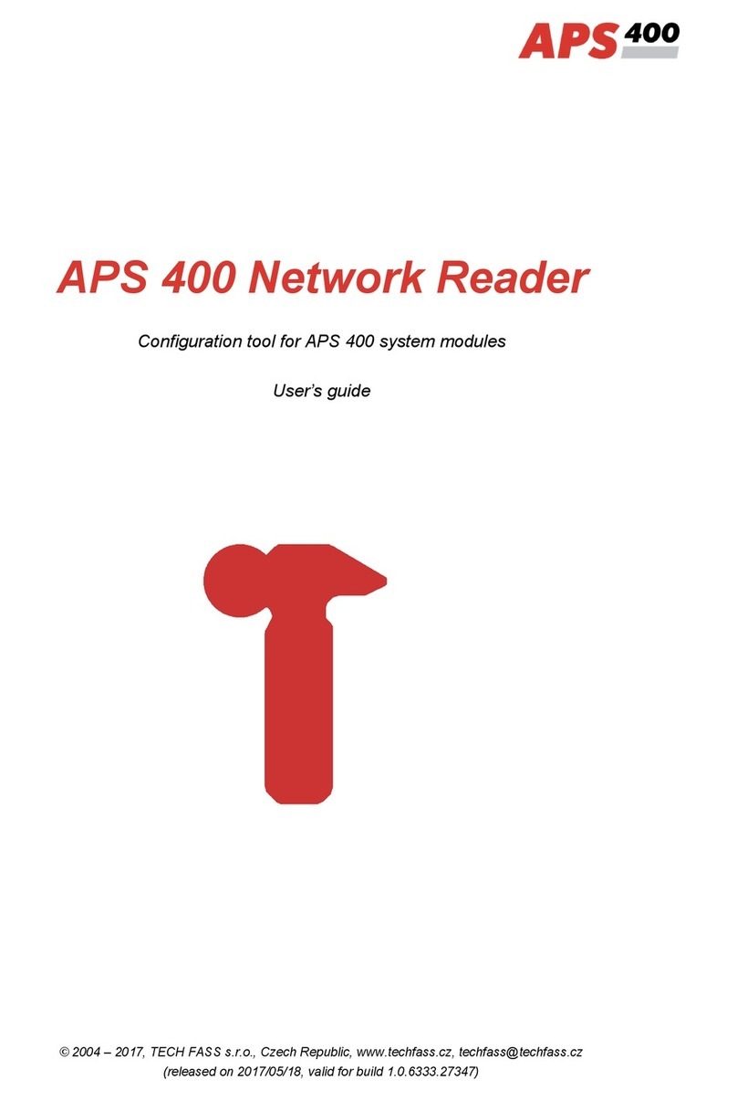 TECH FASS APS 400 Manuel utilisateur TECH FASS APS 400 Manuel utilisateur