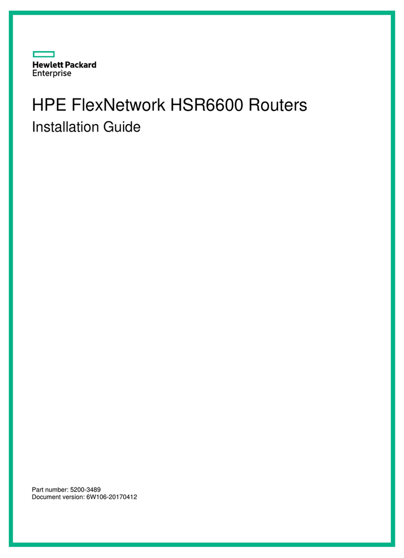 HPE FlexNetwork HSR6600 Manuel utilisateur