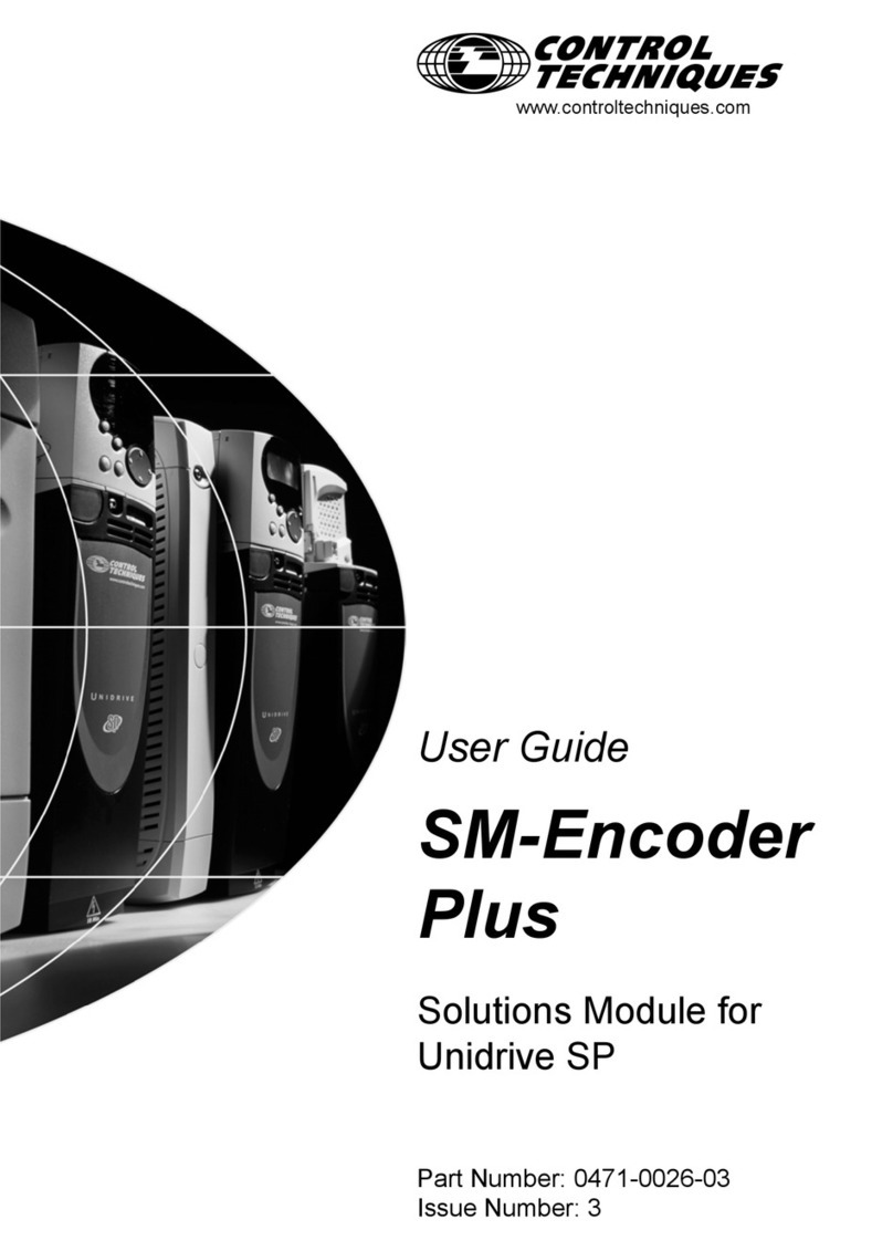 Control Techniques SM-Encoder Plus Manuel utilisateur