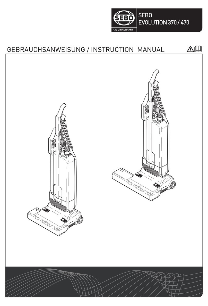 Sebo EVOLUTION 370 Manuel utilisateur