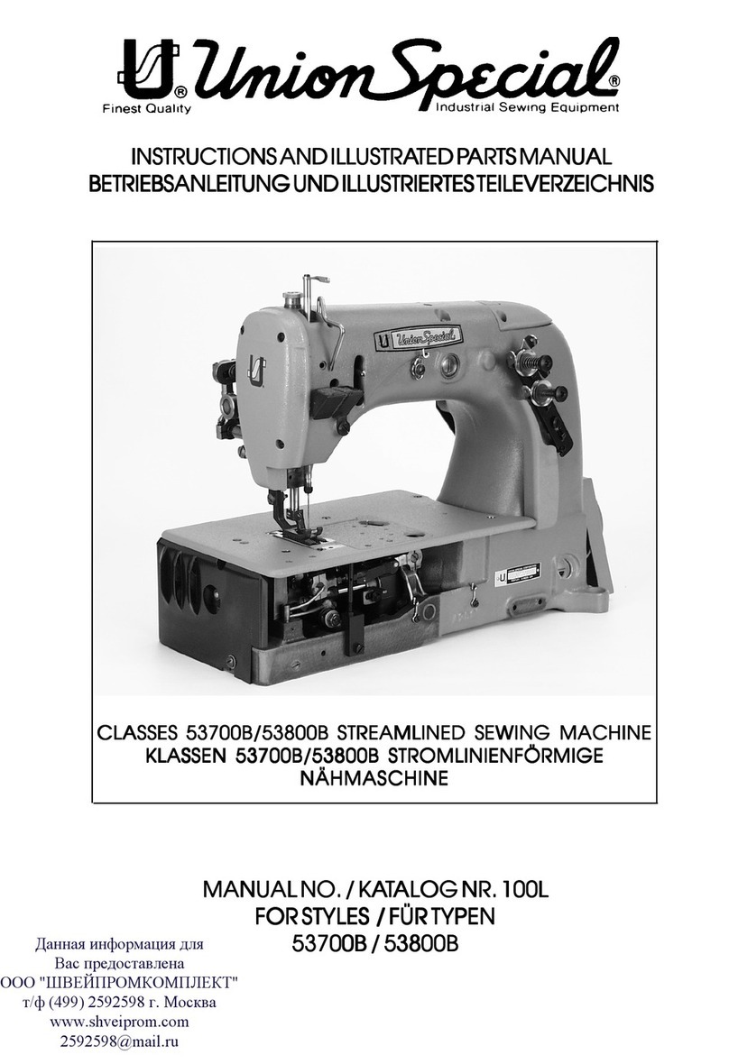 UnionSpecial 53700B Guide de configuration