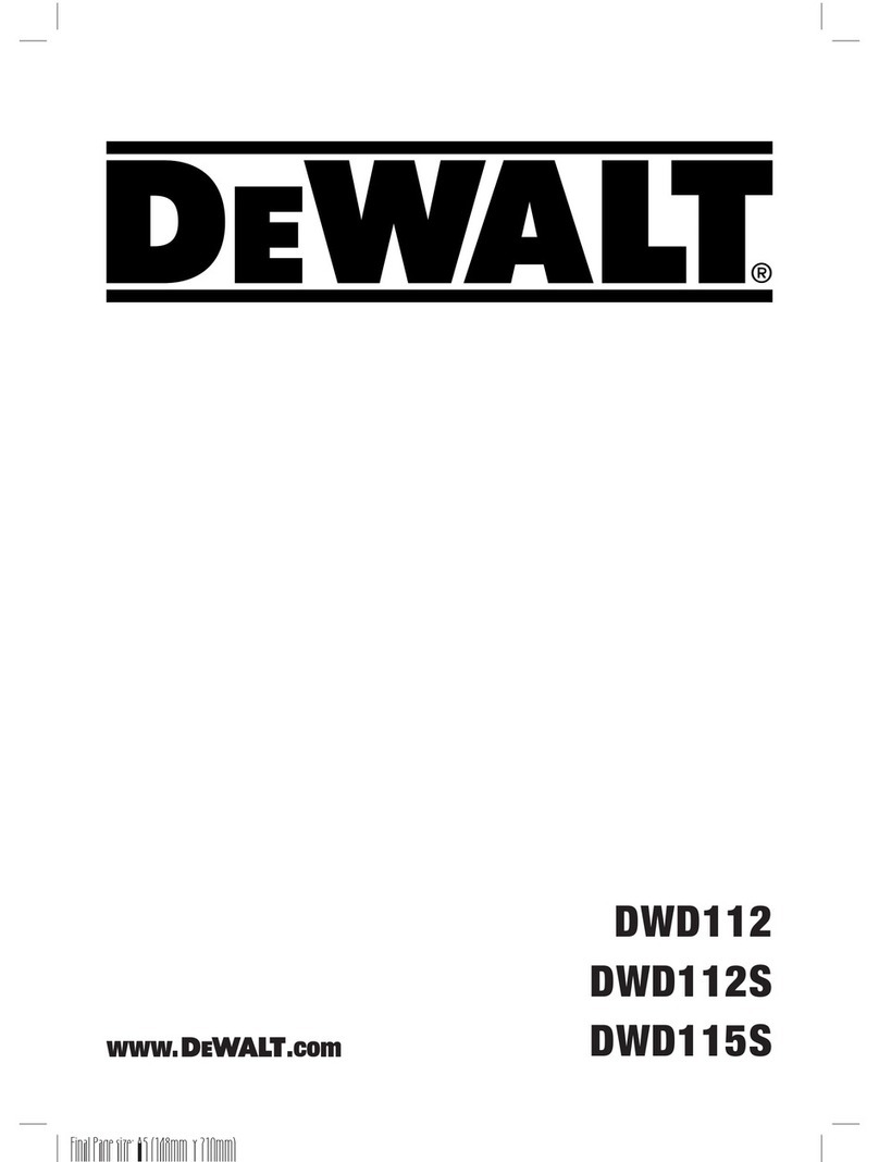 DeWalt dwd112s Manuel utilisateur