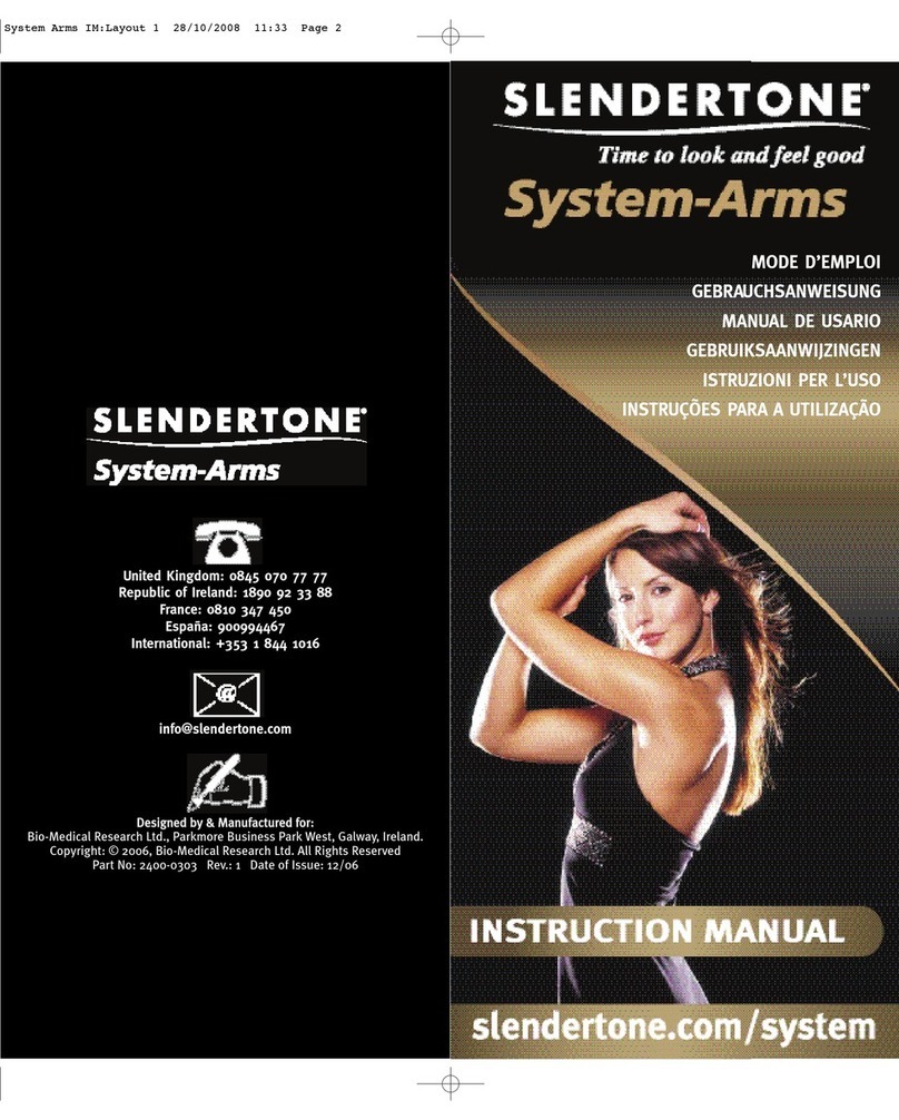 Slendertone System Arms Manuel utilisateur