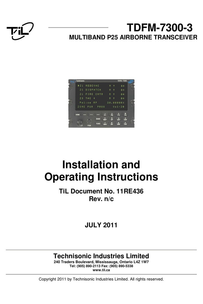 TIL TDFM-7300-3 Manuel utilisateur