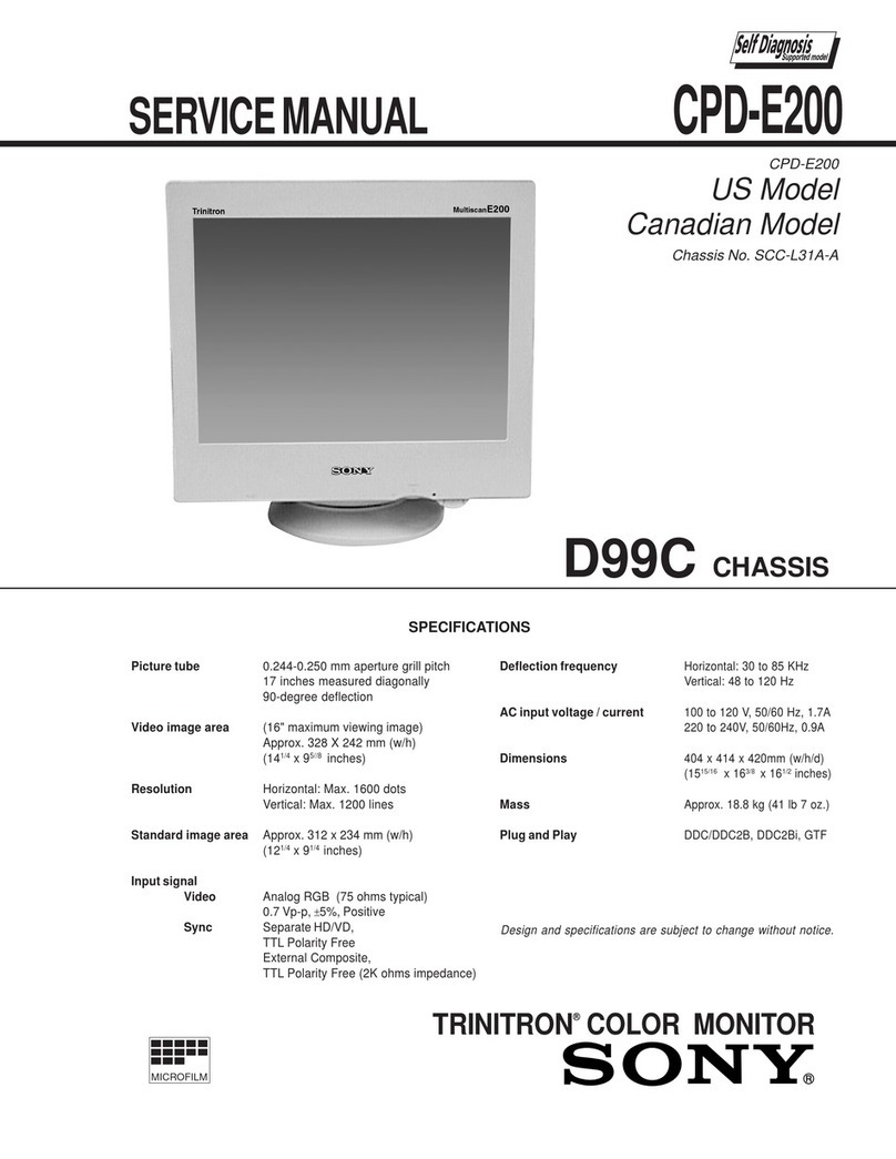Sony Trinitron CPD-E200 Manuel utilisateur